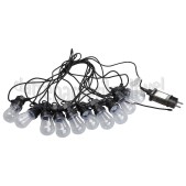 Foto van Calex Gloeilamp Lichtsnoer 10 lamps, RGB, 10 meter snoer 3,6W IP44 