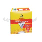 Foto van Deltafix Tochtstrip Universeel, wit 6m x 9mm breed 7mm dik 