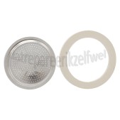 Foto van Bialetti Filter 2 Kops, 3 Afdichtingen Moka Express, New Dama 