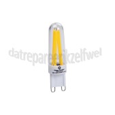 Foto van Vintage LedLight Ledlamp LED G9 filament helder CRI85 Dimbaar, 3W, 2700K, 16x61.2mm 