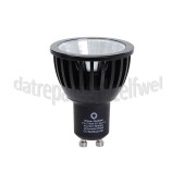 Foto van Vintage LedLight Ledlamp LED Spotlight GU10 Black CRI98 Dimbaar, 7W, 2700K 
