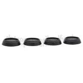 Foto van Easyfiks Trillingsdempers Trillingsdempers Zwart, set van 4 stuks 