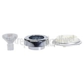 Foto van Smeg Knop Start/stop, compleet CGF01CREU, CGF01WHEU, CGF01RDEU 