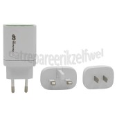 Foto van GP USB Oplader USB-A en USB-C, incl. internationale stekkers 20W, 3100mA, 5-12V 