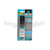 Foto van Bison Lijm Kombi Plastic, Dubbelspuit 25ml ABS, Plexiglas, Hard PVC 