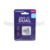 Foto van Integral Memory stick Integral 360-C Dual 128GB USB-C & USB3.0 Flash Drive 