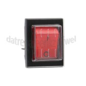 Foto van Schakelaar aan/uit 22x30mm Zwart 16A, 250V 