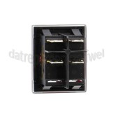 Foto van Schakelaar aan/uit 22x30mm Zwart 16A, 250V 