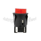Foto van Schakelaar 4 contacten bipolair 24mm Zwart, Rond 16A, 250V 