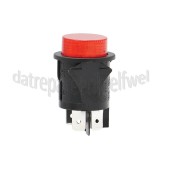 Foto van Schakelaar 4 contacten bipolair 24mm Zwart, Rond 16A, 250V 