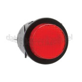 Foto van Schakelaar 4 contacten bipolair 24mm Zwart, Rond 16A, 250V 