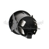 Foto van Schakelaar 4 contacten bipolair 24mm Zwart, Rond 16A, 250V 