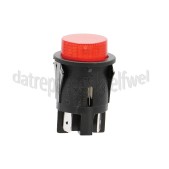 Foto van Schakelaar 4 contacten bipolair 24mm Zwart, Rond 16A, 250V 
