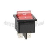 Foto van Schakelaar 4 contacten 22x30mm 16A, 250V 