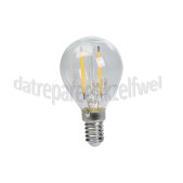 Foto van Calex Ledlamp Filament Kogellamp 240V 3,5 Watt 250 Lumen 2700K E14 P45 Helder Dimbaar 