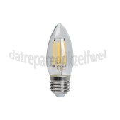 Foto van Calex Ledlamp Filament Dimbare Kaarslamp E27 470Lm 2700K 4,5W 