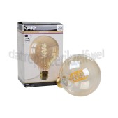 Foto van Calex Ledlamp Filament LED Globe Goud E27 Dimbaar 3,8W 250lm 2100K G95 