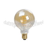 Foto van Calex Ledlamp Filament LED Globe Goud E27 Dimbaar 3,8W 250lm 2100K G95 