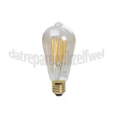Foto van Calex Ledlamp Filament Rustieklamp 3,5 Watt 250 Lumen 2100K E27 ST64 Dimbaar 