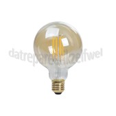 Foto van Calex Ledlamp Filament Globe lamp 240V 4,5 Watt 470 Lumen 2100K Gold E27 G95 Dimbaar 