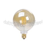 Foto van Calex Ledlamp Filament Globe lamp 240V 4,5 Watt 470 Lumen 2100K E27 G125 Dimbaar 