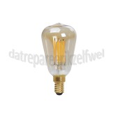 Foto van Calex Ledlamp LED Volglas Filament Rustieklamp E14 3.5W 250Lm 240V 2100K Dimbaar 