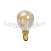 Foto van Calex Ledlamp LED Volglas Filament Kogellamp E14 3,5W 250Lm 240V 2100K Dimbaar 