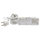 Foto van Q-Link Tafelcontactdoos 3x1.5mm2 5 Meter Wit 3 Voudig Randaarde 