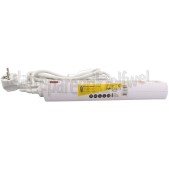 Foto van Q-Link Tafelcontactdoos 3x 1.5mm2 5 Meter Wit, Schakelaar 6 Voudig Randaarde 