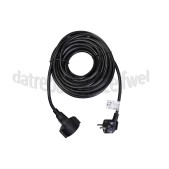Foto van Q-Link Snoer 3x 1.5mm2 10 Meter Zwart Verlengsnoer Randaarde 