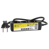 Foto van Q-Link Tafelcontactdoos 3x 1.5mm2 1.5 Meter Zwart 3 Voudig Randaarde 