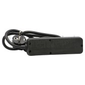 Foto van Q-Link Tafelcontactdoos 3x 1.5mm2 1.5 Meter Zwart 3 Voudig Randaarde 