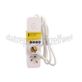 Foto van Q-Link Tafelcontactdoos 3x 1.5mm2 1.5 Meter Wit 3 Voudig Schakelaar 