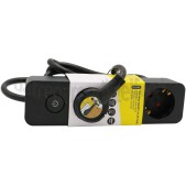 Foto van Q-Link Tafelcontactdoos 3x 1.5mm2 1.5 meter zwart 3 voudig met randaarde en schakelaar 