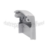 Foto van Deurgreep Breed, 10cm, metallic grijze plastic greep LAV74640, LAV75747 