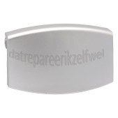 Foto van Deurgreep Breed, 10cm, metallic grijze plastic greep LAV74640, LAV75747 