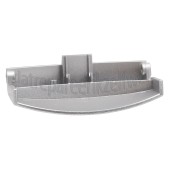 Foto van Deurgreep Breed, 10cm, metallic grijze plastic greep LAV74640, LAV75747 