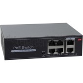 Foto van MEKO Switch 4 Poort PoE Switch POE (power over ethernet) 