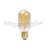 Foto van Calex Ledlamp LED Goud Flex Filament Buismodel E27 5,5W 470Lm 240V 2100K Dimbaar 
