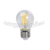 Foto van Calex Ledlamp Kogel P45 Helder Straight Filament Dimbaar E27 4,5W 470Lm 2700K 