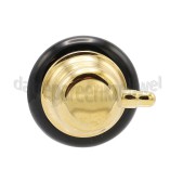 Foto van Beko Knop Zwart/goud 