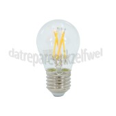 Foto van Calex Ledlamp Smart LED Kogellamp P45 E27 Filament Clear 220-240V, 4,9W, 470lm, 1800-3000K 