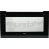 Foto van AEG Glasplaat Deurglas buitenkant oven KME761000B, KMK765080B 