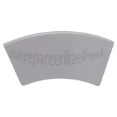 Foto van Hisense Deurgreep Gebogen, Wit WHP74ES, WHE62S3 