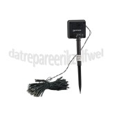 Foto van Benson Verlichting LED lichtsnoer Solar, 100 LED Buiten, IP44, 12 meter 