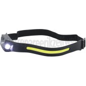 Foto van Hofftech Hoofdlamp Hoofdlamp 3W, Siliconen Band USB C, 200 lumen, 6000-6500K 