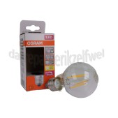 Foto van Osram Ledlamp LED Retrofit Classic A40 Dimbaar E27 Helder 4,8W, 2700K, 470lm 