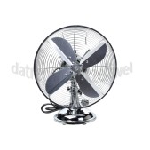 Foto van Trebs Ventilator Retro Chroom 35 Watt, 3 standen, draaibaar 