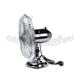Foto van Trebs Ventilator Retro Chroom 35 Watt, 3 standen, draaibaar 