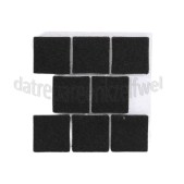 Foto van Deltafix Krasvilt Anti-krasvilt zwart vierkant 25x25mm 